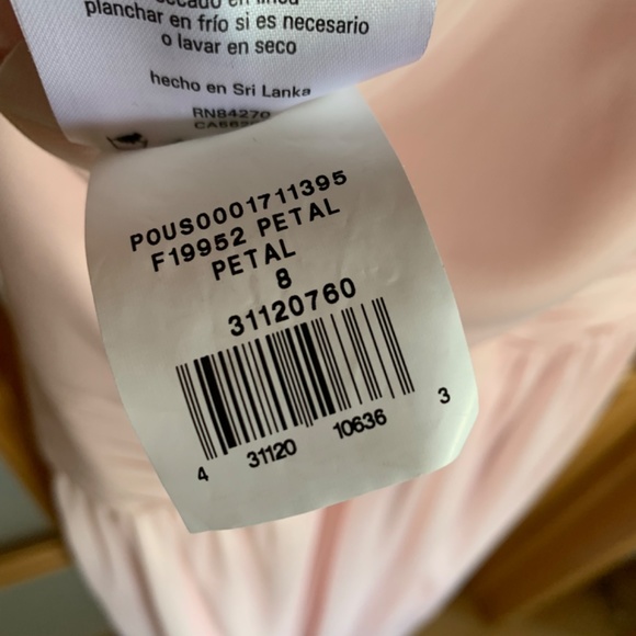 David’s Bridesmaid Dress Petal Pink, F19952 size 8 - Picture 9 of 10